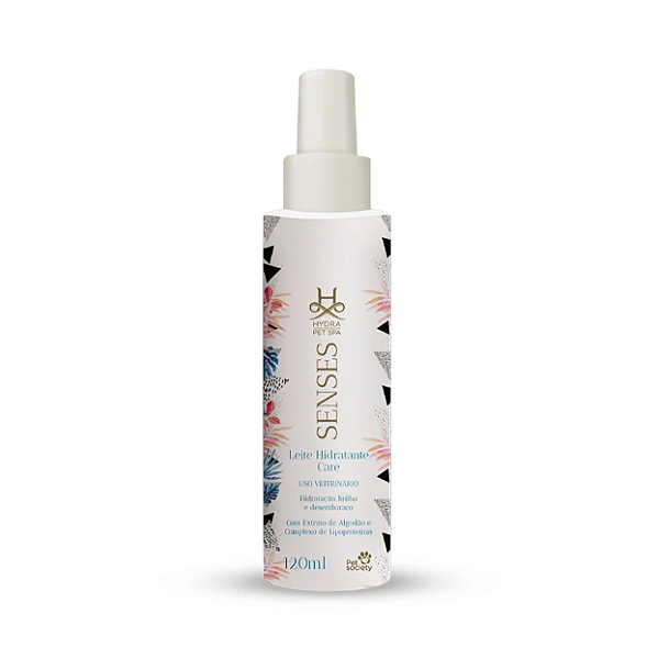 Loção Hydra Pet Spa Senses Leite Hidratante Care para Cães e Gatos 120ml