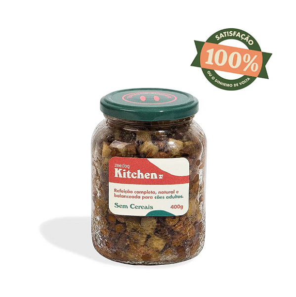 Zeedog Kitchen - Cães Adultos Refeição Natural - Sem Cereais 400g