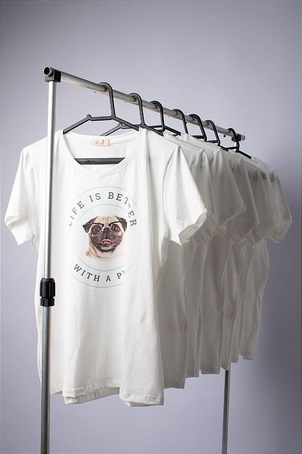 Camiseta Life is Better with Pug