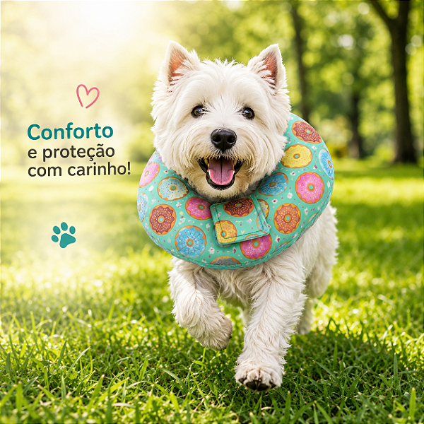 Colar Elizabetano Donut Verde Claro - Donuts
