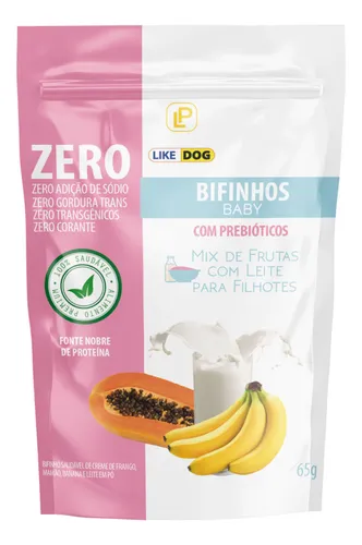 Petisco Saudável Baby - Mix Frutas Com Leite - Para filhotes