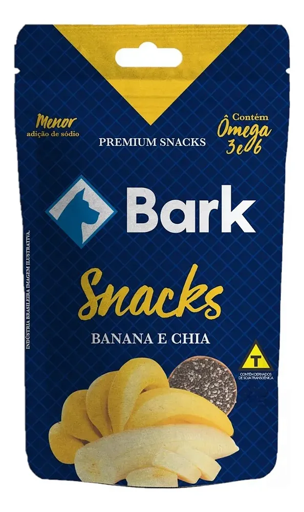 Snack Bark Banana e Chia para Cães