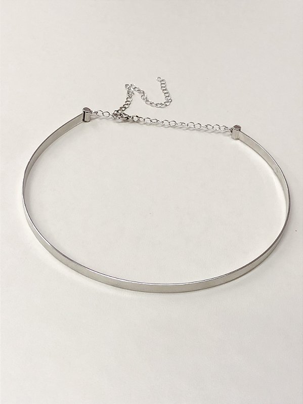 CHOKER ARO FINO PRATEADO