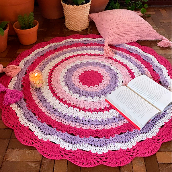 Tapete Mandala Fúcsia  - 1,20 mt