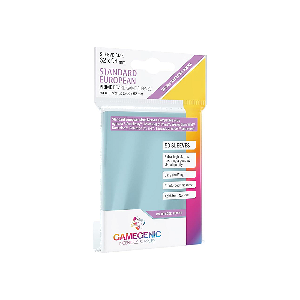 Prime Standard European Board Game Sleeve - Gamegenic