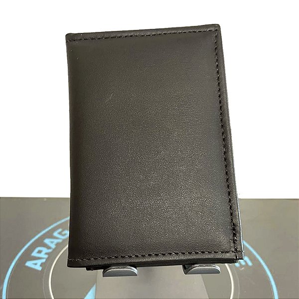 Carteira Polícia Penal RS em Couro Fosco Legítimo com Distintivo