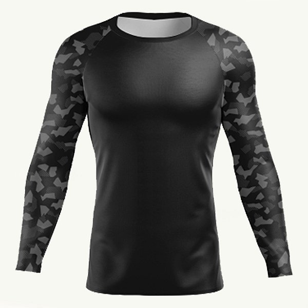Rash Guard Manga Camuflada – Discreta