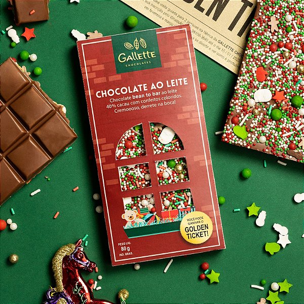 Barra Natalina Golden Ticket