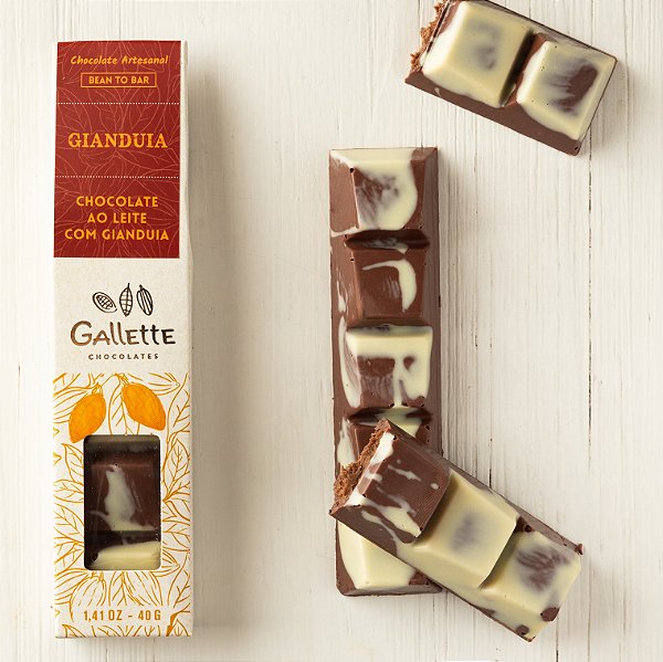Barrinha Chocolate ao Leite com Gianduia (40g)