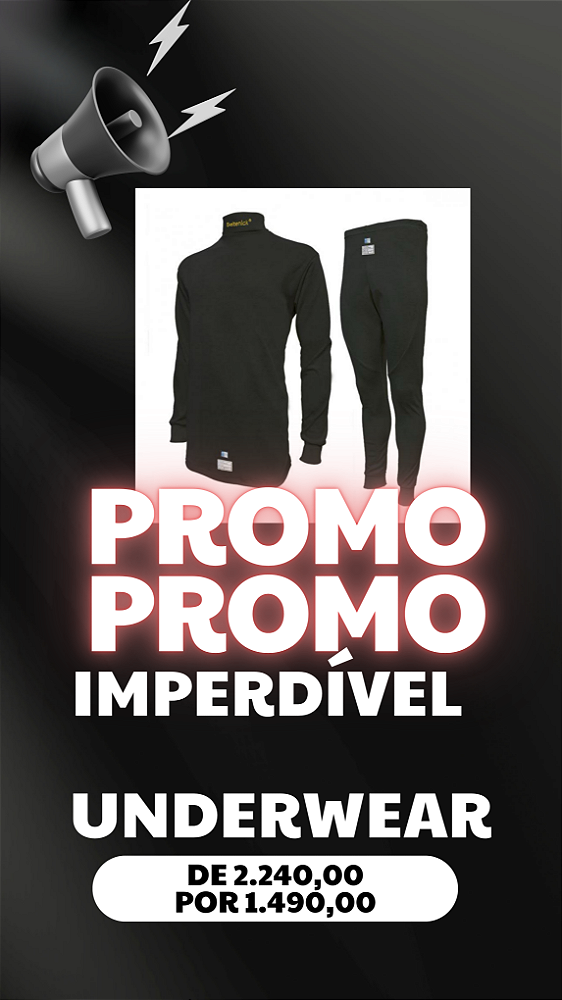 Kit Underwear 100% Nomex Homologado Fia 8856-2018(malha,calça )