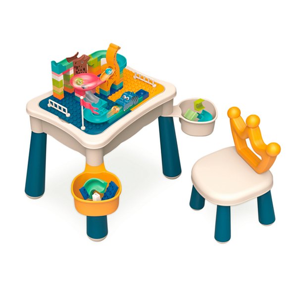 Mesa de Atividades Divertida Cadeira Blok Blok Azul