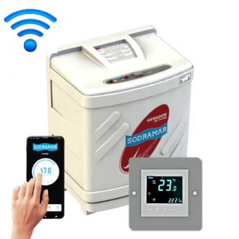 Gerador De Vapor Compact Line 9kw Para Sauna até 10m Cúbicos
