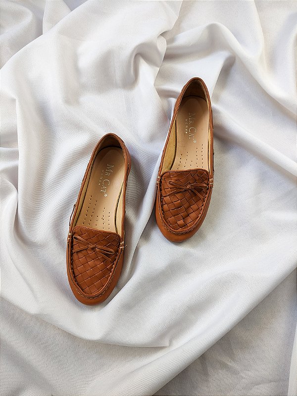 Mocassim caramelo Mr. Cat 35