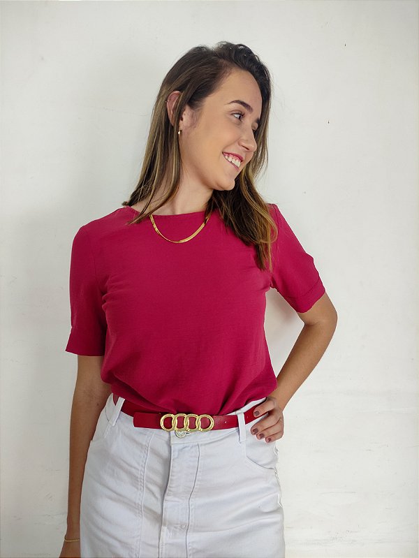 Blusa Cortelle vinho - M