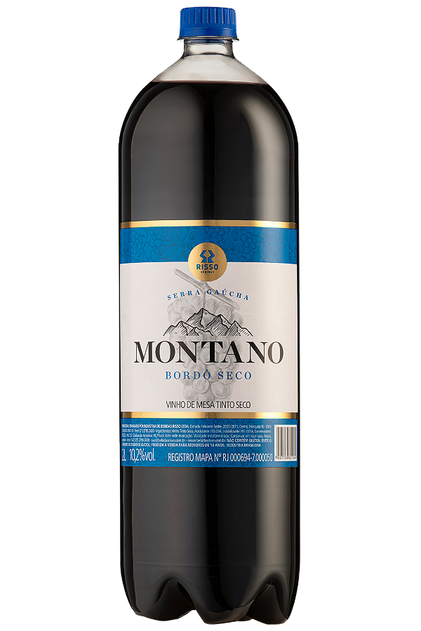 Vinho Tinto de Mesa Seco Montano - 2L