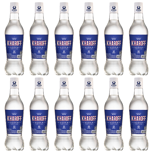 Vodka Tridestilada Kharoff x12 - 900mL