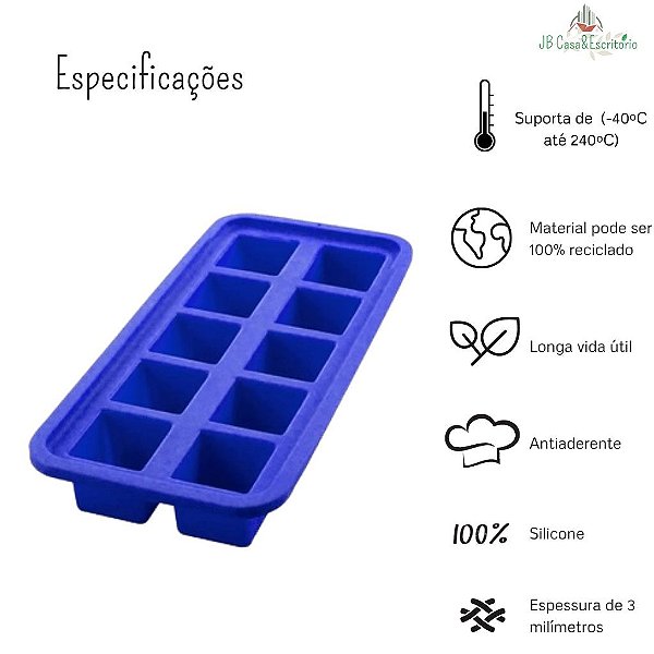 Forma de Silicone Para Gelo, Chocolate ou Obra de Arte na Cozinha