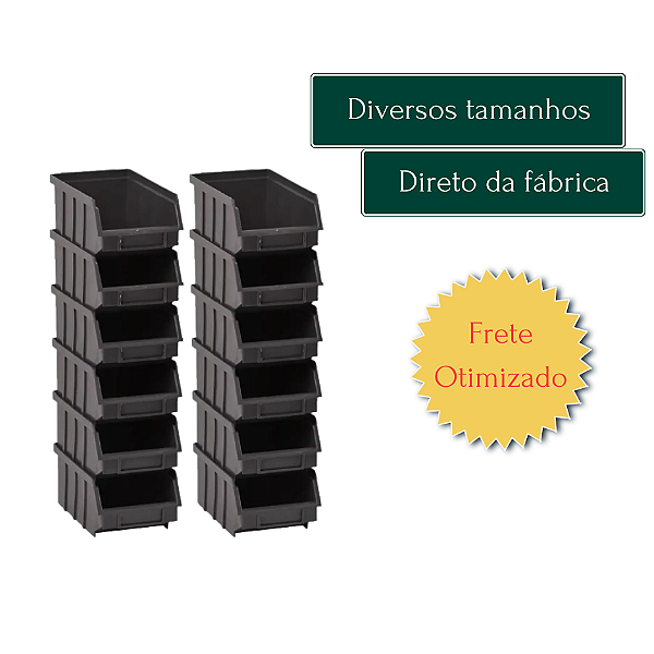 Gaveteiro Bin Organizador de Parafusos Empilhável