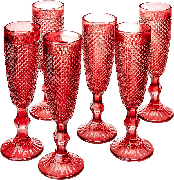 Jogo com 6 Taças para Champagne