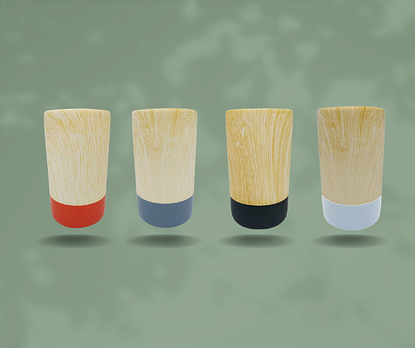 Kit com 4 Vaso Decorativo de 12cm em Porcelana
