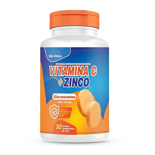 Vitamina C com Zinco Efervescente