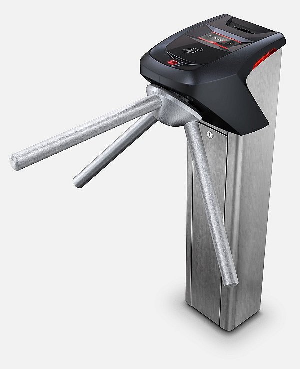 Catraca iDBlock Biometria - Cartão - Senha 2.000 Digitais Inox- ControliD
