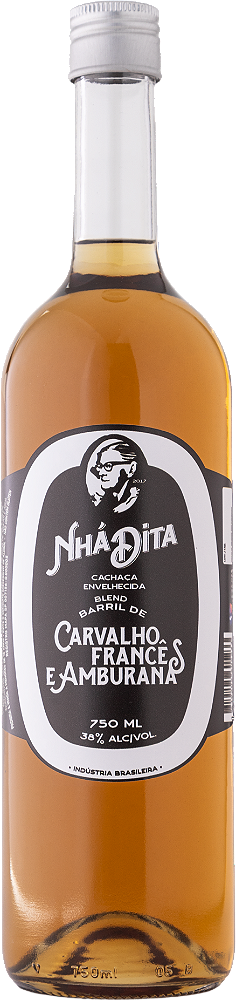 Cachaça Nhá Dita Envelhecida Blend (Carvalho Francês & Amburana) - 750ml