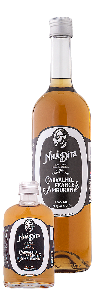 Cachaça Nhá Dita Envelhecida Blend (Carvalho Francês & Amburana)