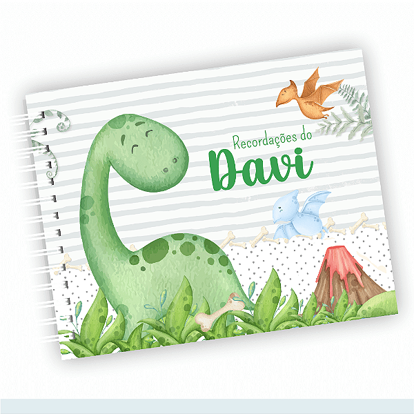 Livro do bebê personalizado Dinossauro baby