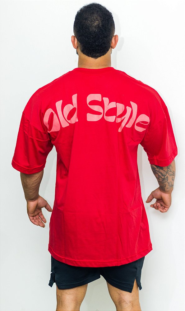 Power T-shirt Oversized - vermelho