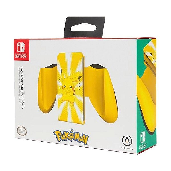 Joy-Con Comfort Grip PowerA - Edição Especial Pikachu - Para Nintendo Switch