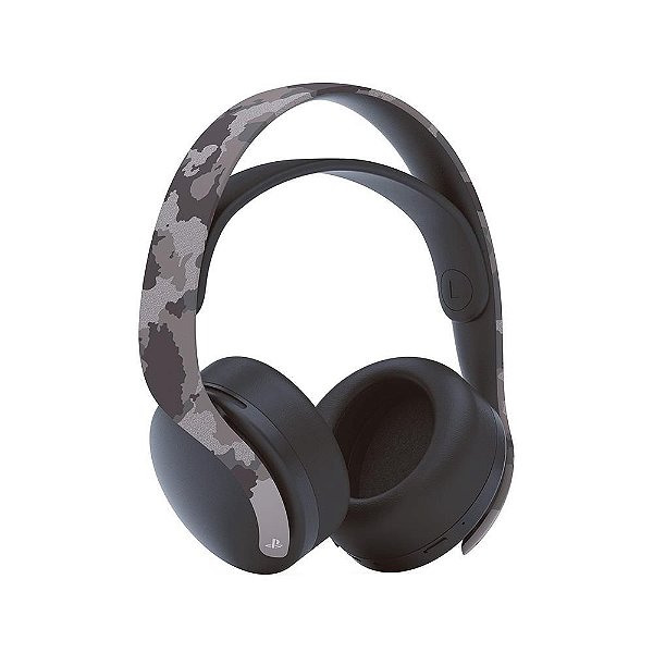 Headset Pulse 3D Sony Playstation - Headset Sem Fio PS4 - PS5 - Gray Camouflage