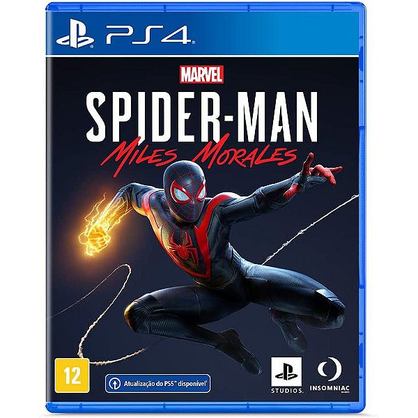 Marvel Spider Man Miles Morales PS4 Mídia Física Lacrado