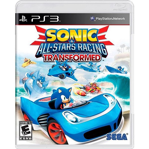 Sonic e All-Stars Racing Transformed Midia Física PS3 (USADO)