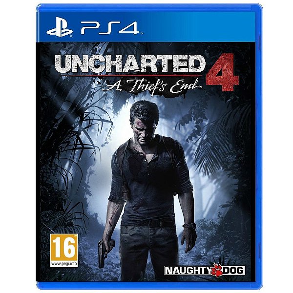 Uncharted 4 A Thief's End Mídia Física PS4 (USADO)