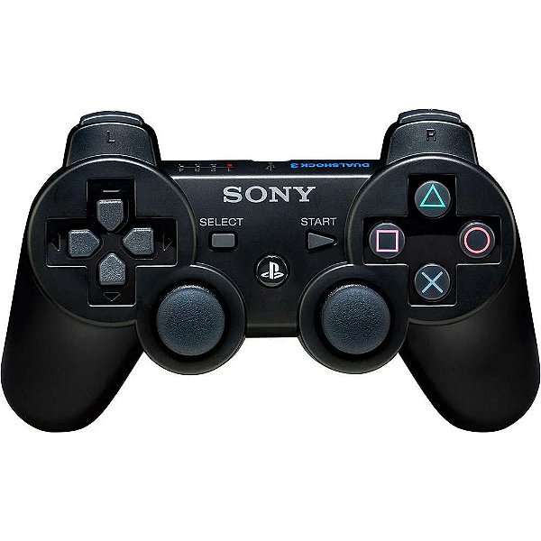 Controle PS3 Sem Fio Dualshock 3 Preto - Similar