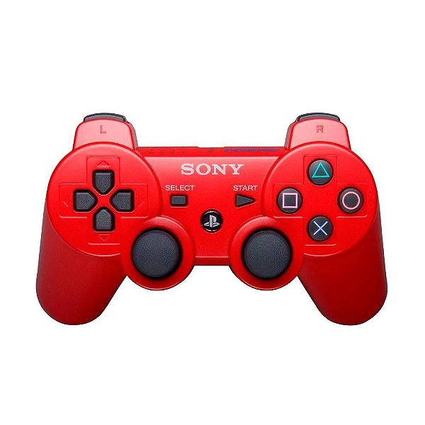 Controle PS3 Sem Fio Dualshock 3 Vermelho - Similar