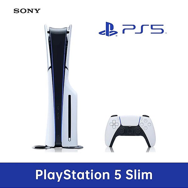 Sony Playstation 5 Slim Com Leitor Bluray - PS5 Slim Com Leitor
