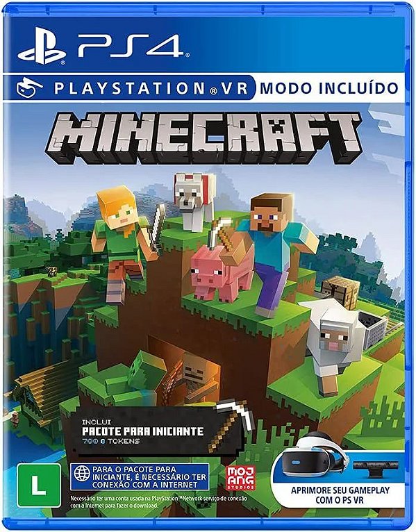 Minecraft Playstation VR Edition PS4 Mídia Física Lacrado