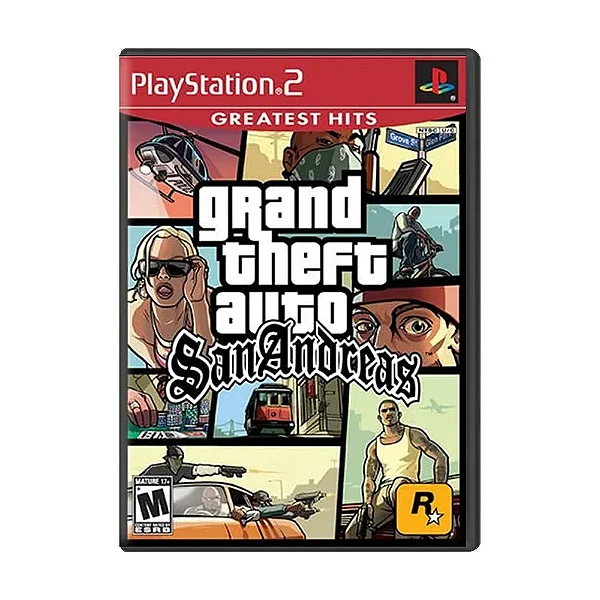Grand Theft Auto - GTA San Andreas GH PS2 Original Lacrado (Americano)