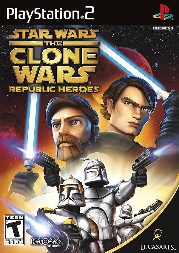 Star Wars the Clone Wars Republic Heroes PS2 Original Lacrado (Americano)