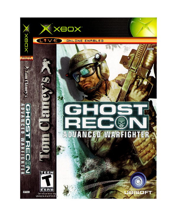 Tom Clancy's: Ghost Recon Advanced Warfighter - Xbox Classic Original Lacrado