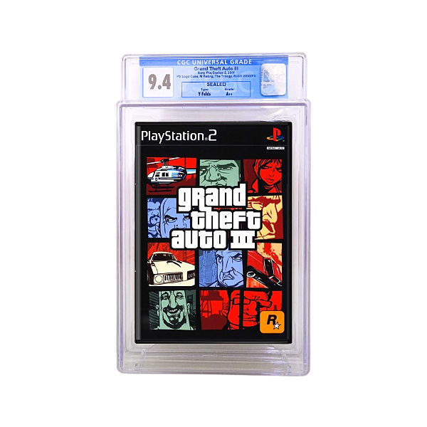 Grand Theft Auto 3 GTA 3 PS2 Certificado CGC 9.4