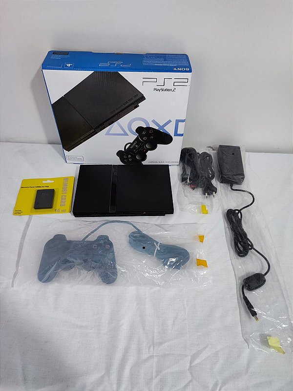 Sony Playstation 2 Slim Novo Sem Uso Desbloqueado Matrix - PS2 SLIM