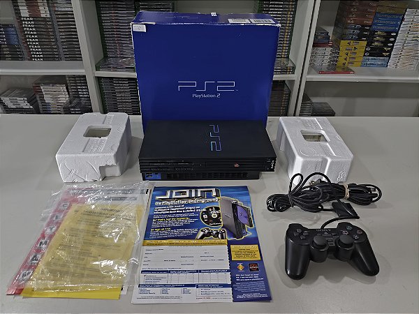 Console Sony Playstation 2 Fat Americano SCPH-30001 - PS2 FAT