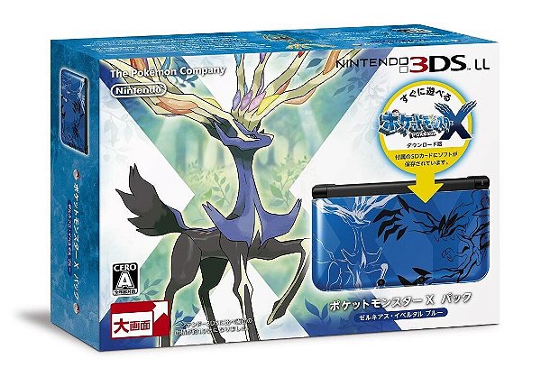 Console Nintendo 3DS XL Pokemon X/Y Blue Limited Edition