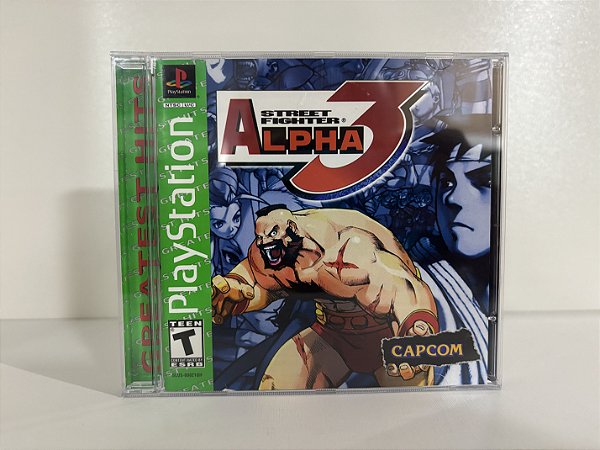 Street Fighter Alpha 3 GH PS1 Original Americano (Usado)