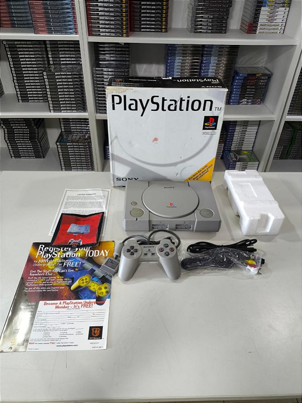Console Playstation 1 Americano Travado SCPH-1001 - PS1 Fat Serial Batendo