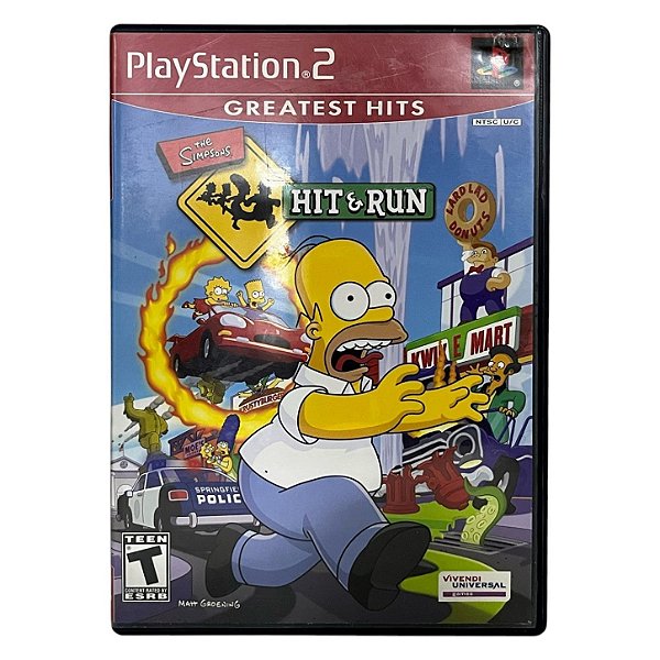 The Simpsons Hit e Run GH PS2 Original Americano (Usado)
