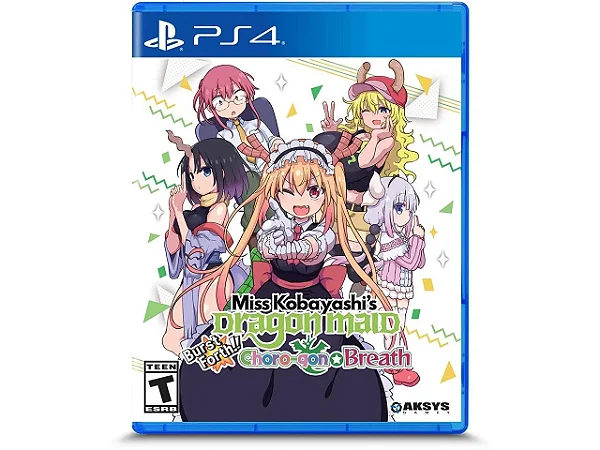 Miss Kobayashi's Dragon Maid Burst Forth!! Chro-gon Breath PS4 Mídia Física Original Lacrado
